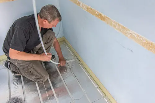 pipe through wall