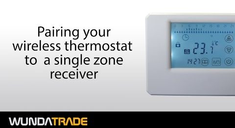 thumbnail for a video on pairing your wireless thermostat