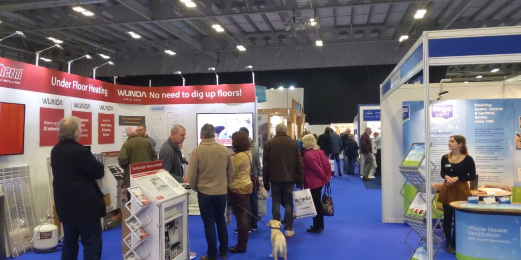 The Wunda Underfloor heating exhibition stand at a trade show