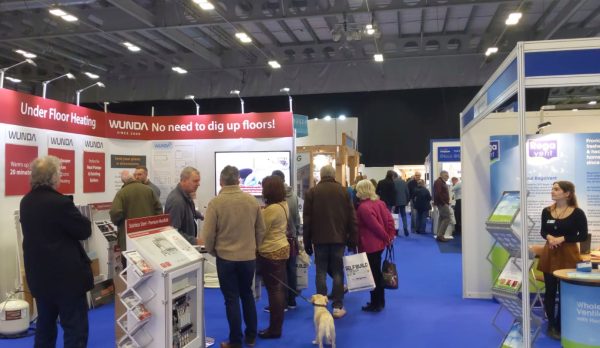 The Wunda Underfloor heating exhibition stand at a trade show